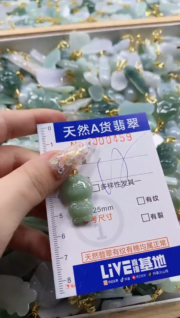 颈饰未镶嵌翡翠天然A货翡翠