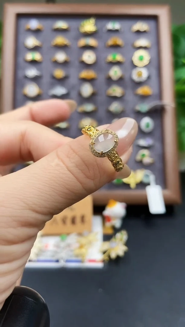 银S925镶嵌戒指翡翠21