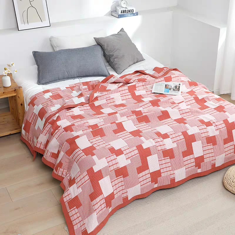 毛巾被全棉夏季盖毯空调通用被子凉席单人双人纱布被毯子奢华