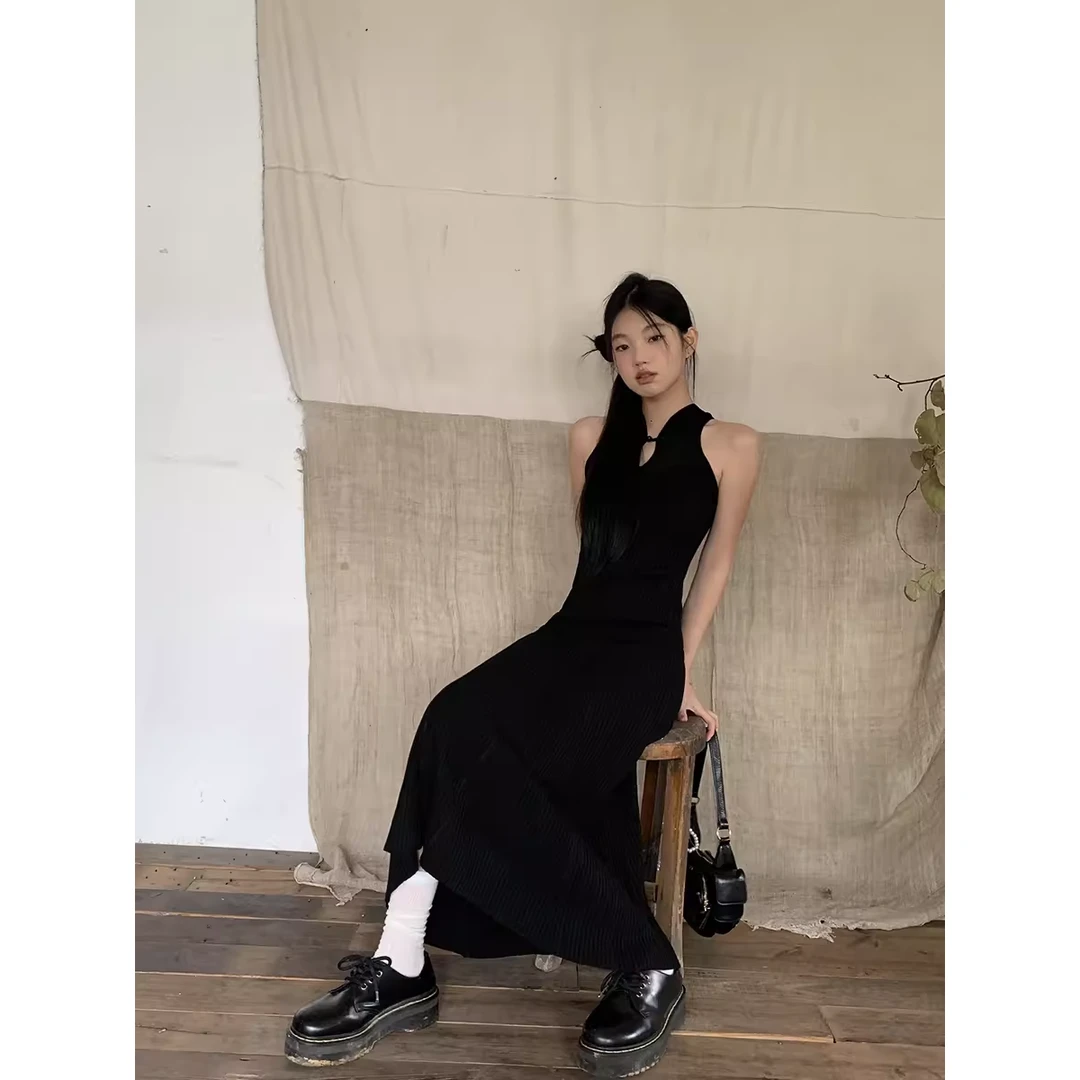 【粥粥清仓】春夏季新款国潮新中式无袖高级感修身显瘦连衣裙5027#