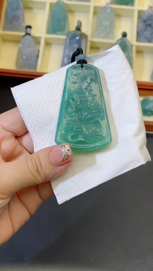 颈饰未镶嵌翡翠缅甸天然翡翠