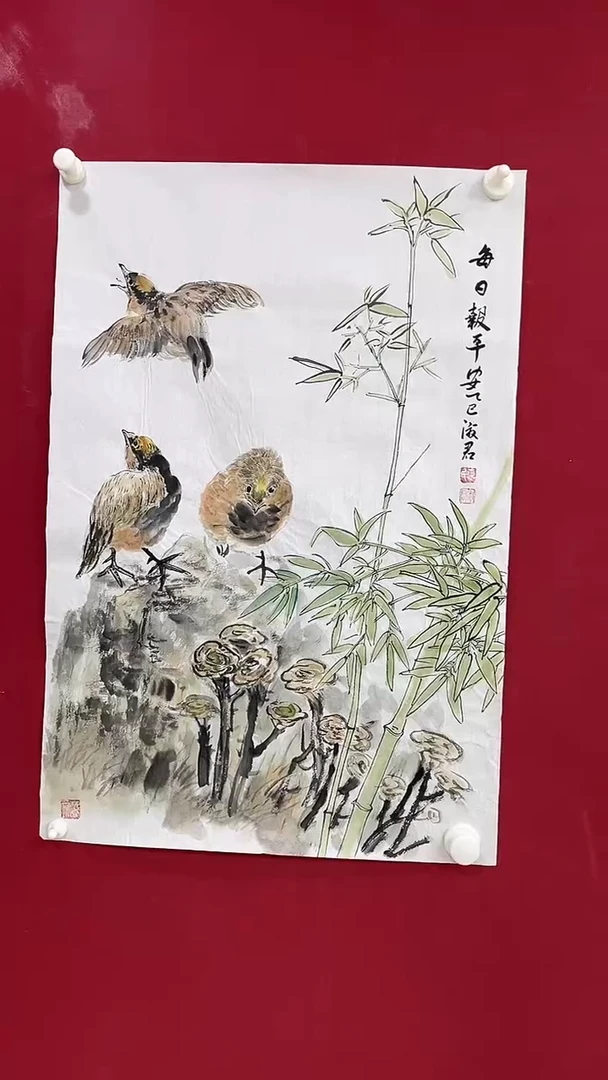 国画夏淑君老师开三