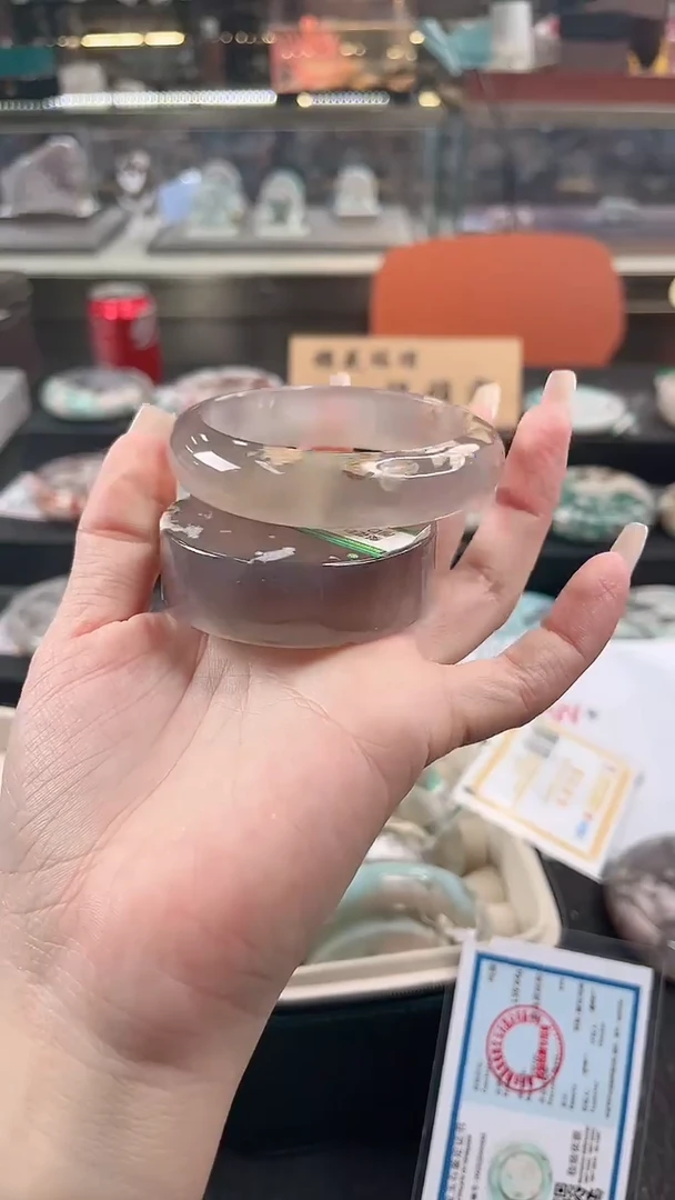 未镶嵌手镯石英质玉58圈口（赠品镯心）S948797