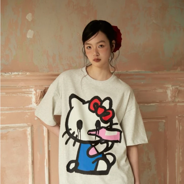 【Shiitake】春夏新款悲伤凯蒂T恤