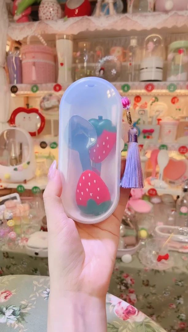 摆件品质好发货快放心拍！草莓甜品勺