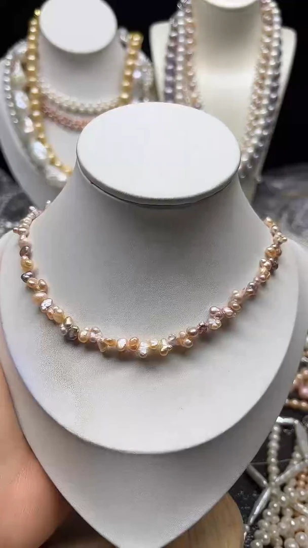 淡水珍珠未镶嵌颈饰多人