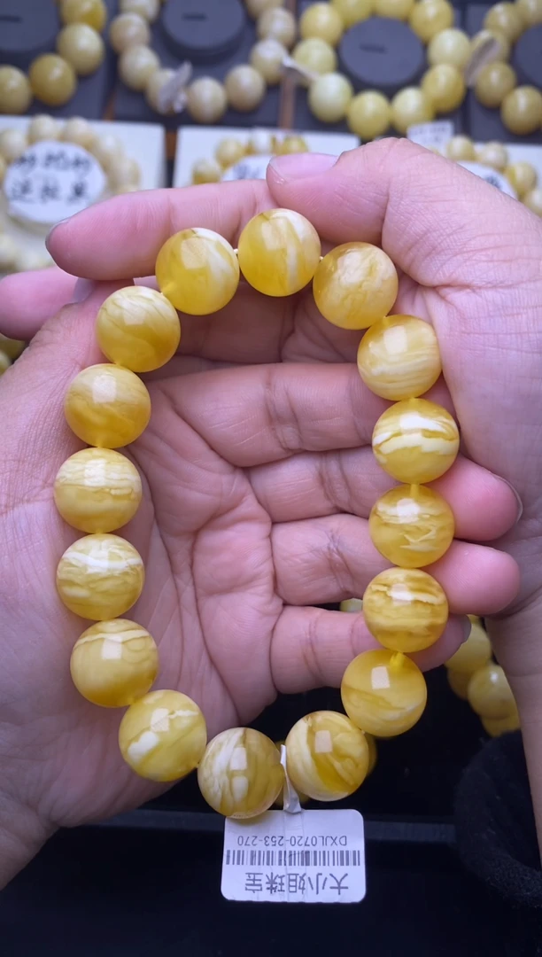 裸石琥珀未镶嵌 大小姐珠宝严选卡15mm118