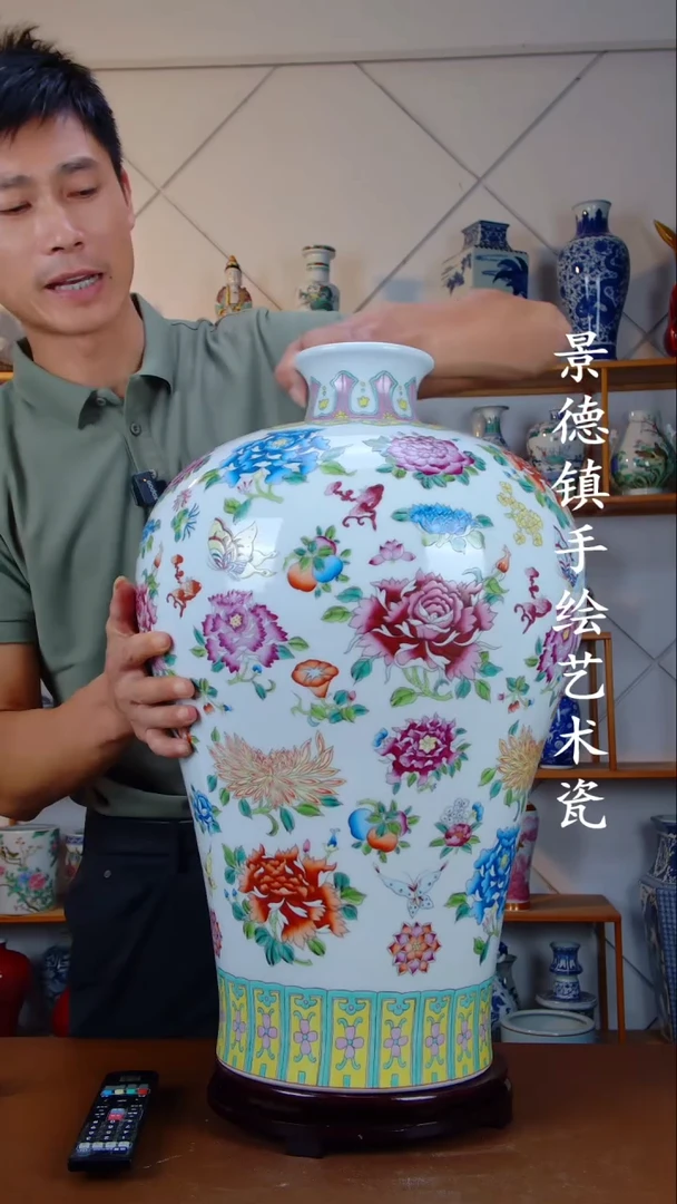 瓶景德镇手工手绘陶瓷摆件71