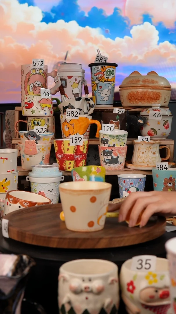 陶瓷双饮款景德镇手工陶瓷