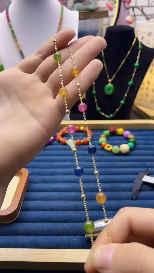 【闪购商品】碧玺颈饰14K金镶嵌X246