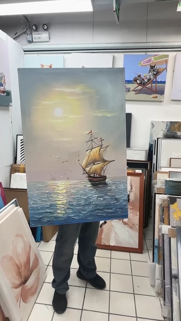 竖款168美术馆 装饰画60*90