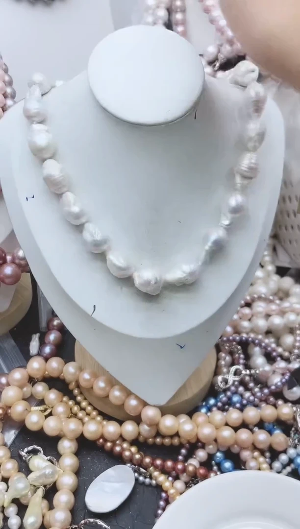 【闪购商品】淡水珍珠颈饰钛钢1