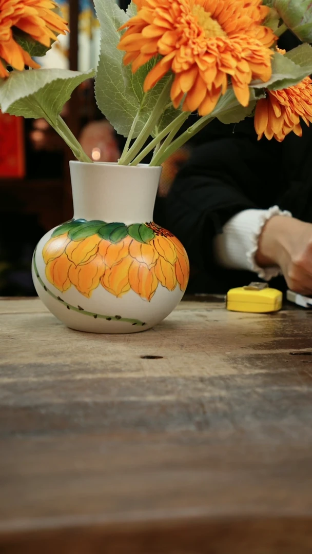 【闪购商品】瓷片景德镇纯手工釉下彩精品花瓶