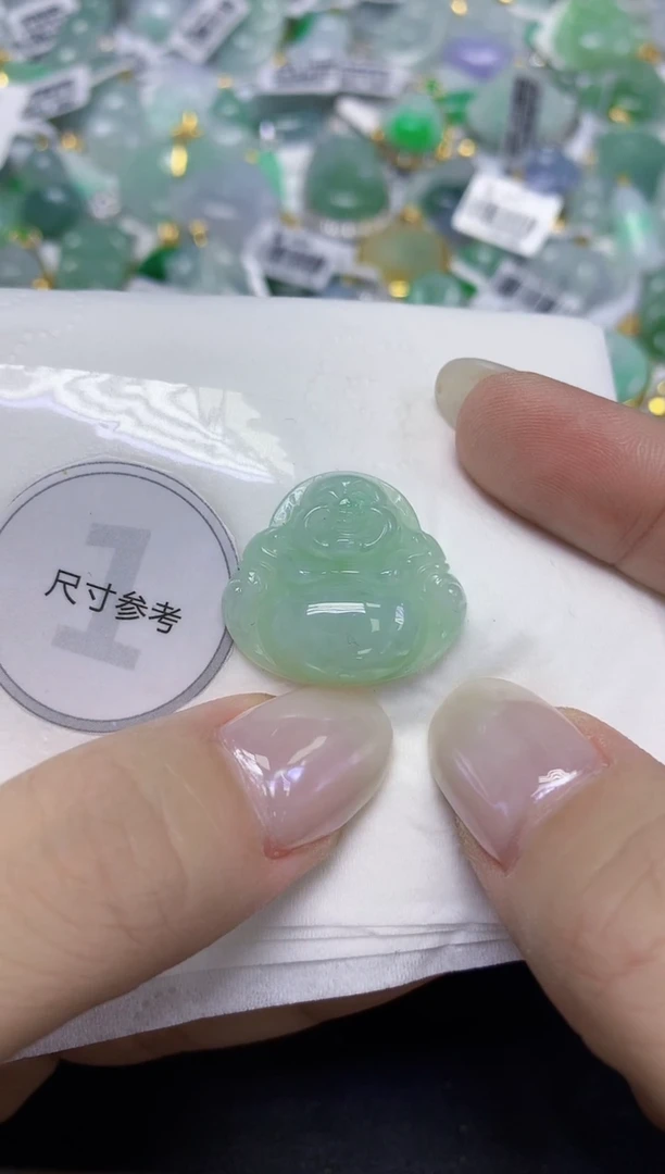 颈饰未镶嵌翡翠天然缅甸翡翠A货百元以上9元证书费自理