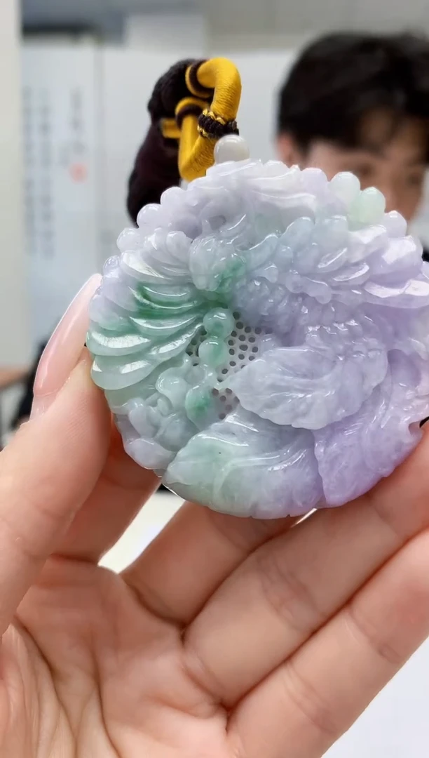 【闪购商品】定制翡翠未镶嵌5145lr-毛货挂件送珠链7