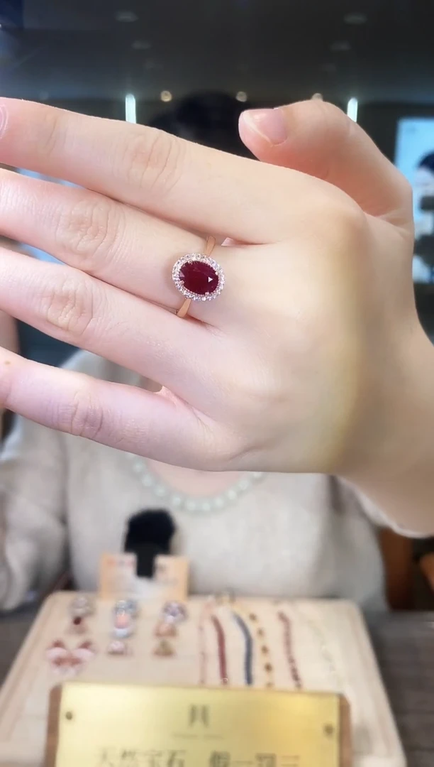 【闪购商品】红宝石戒指银S925镶嵌09