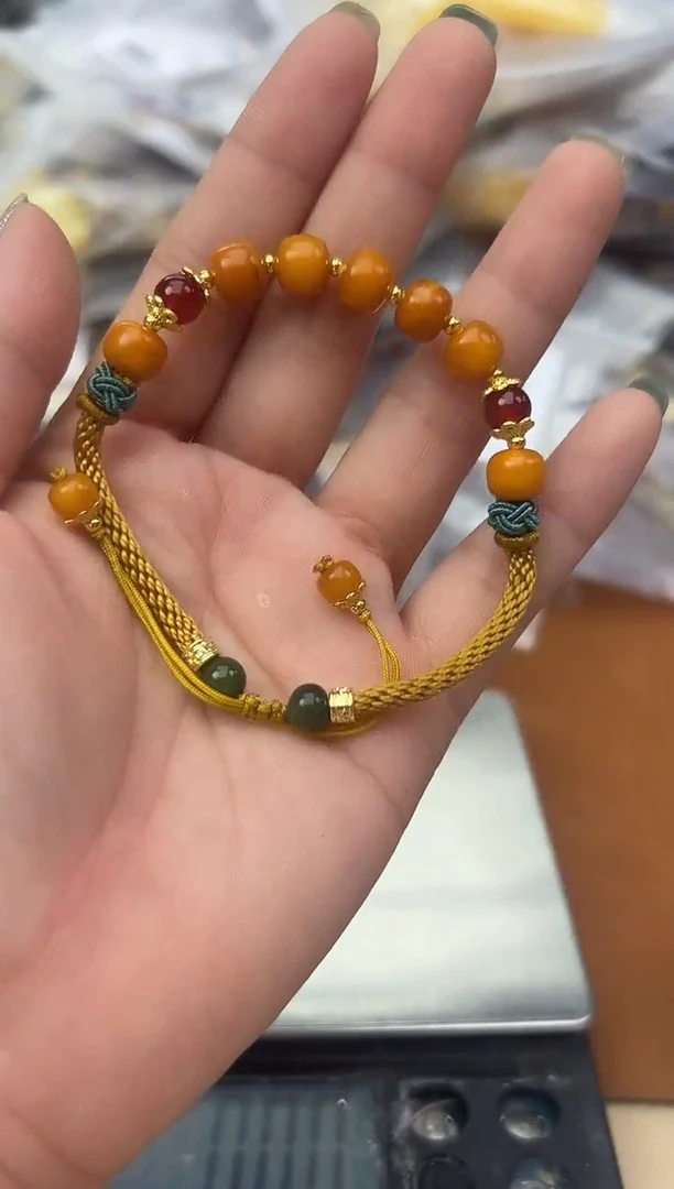 未镶嵌蜜蜡裸石蜜蜡手串