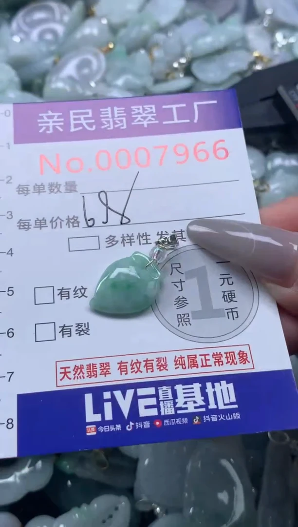 颈饰未镶嵌翡翠7966