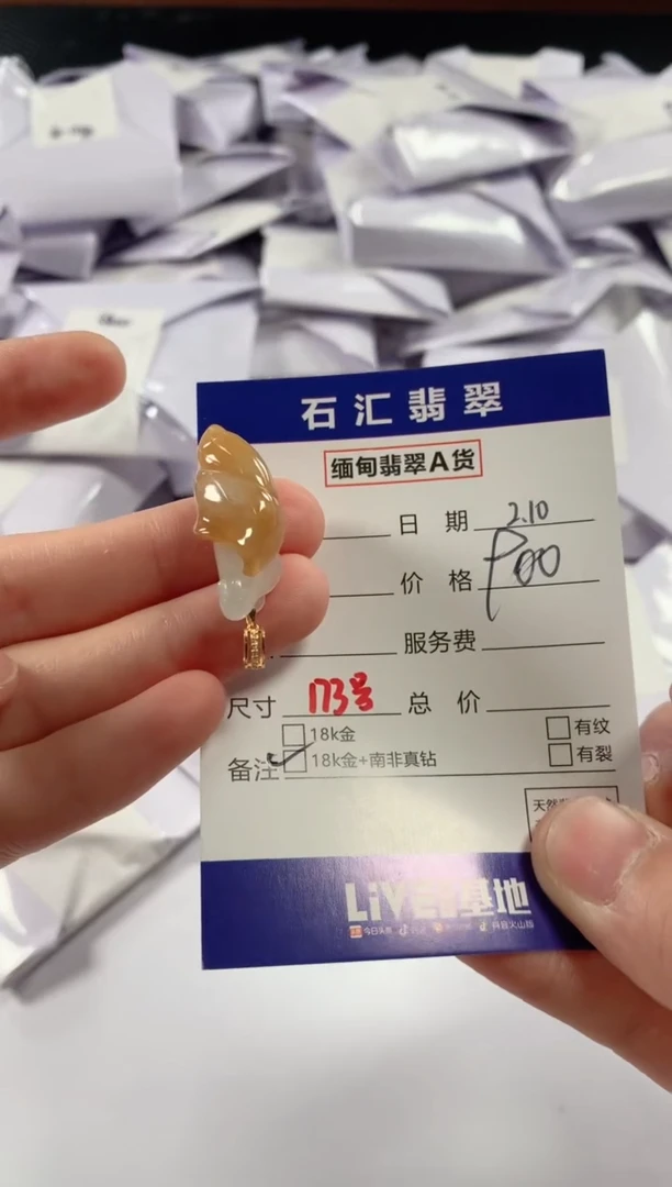 【闪购商品】翡翠颈饰18K金镶嵌11111111