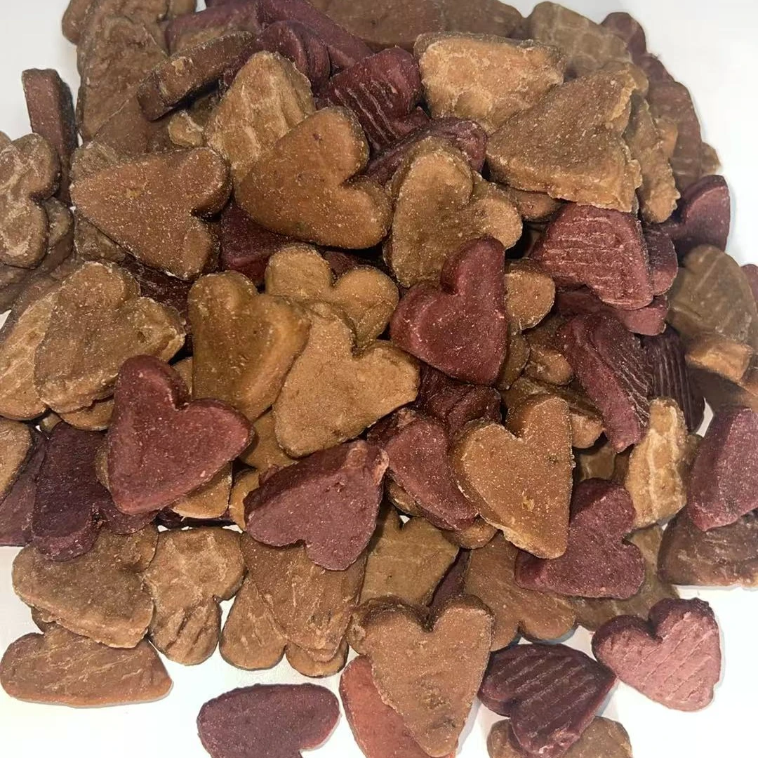 鸡肉鸭肉兔肉心形小肉块 狗狗零食