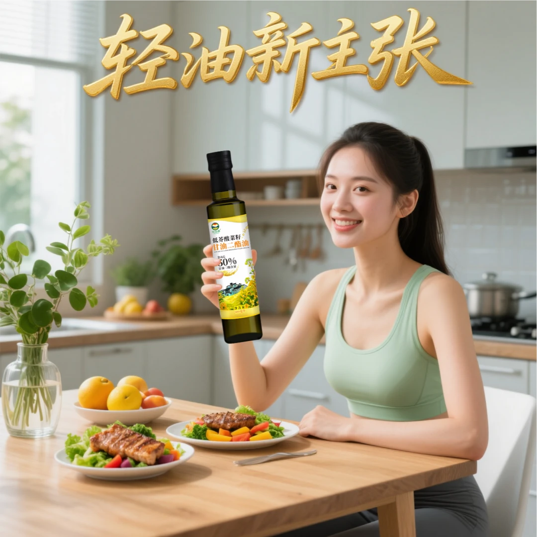 花当季DAG50%低芥酸菜籽甘油二酯健康食用油适合健身中老年人食用