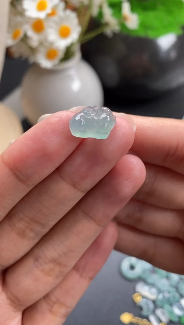 散珠翡翠冰种裸石