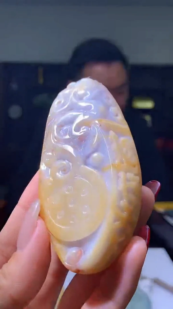 【闪购商品】定制翡翠未镶嵌1057hm-毛货挂件15