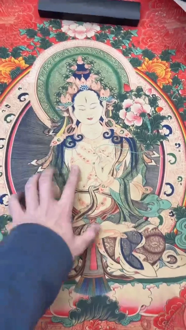 装裱画唐卡藏艺阁高端绘画作品TK16036