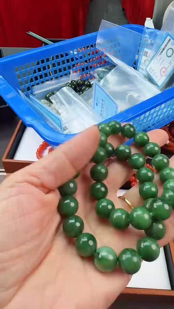 【闪购商品】和田玉（碧玉）手串未镶嵌卡11+