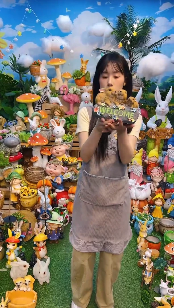 兔子欢迎牌