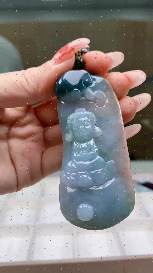 【闪购商品】定制翡翠未镶嵌5028ty-毛货挂件142