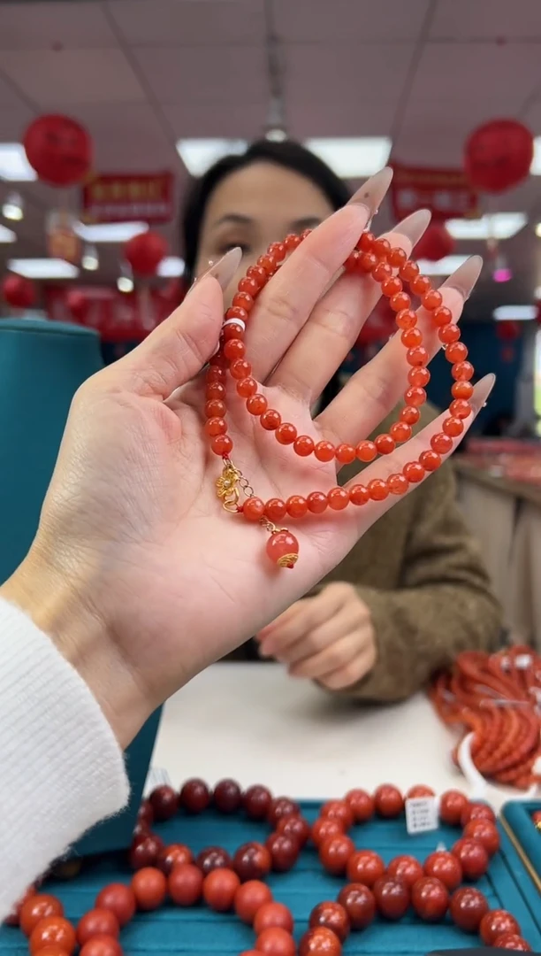 【闪购商品】南红玛瑙项链未镶嵌2.4-（多样式）
