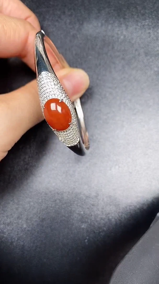 银S925镶嵌戒指翡翠1420