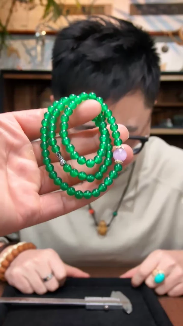 未镶嵌项链玛瑙/玉髓绿玛瑙项链DN