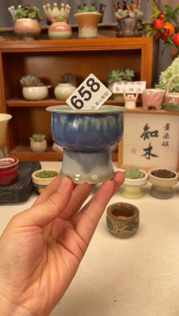 瓷片658知木小芳花盆