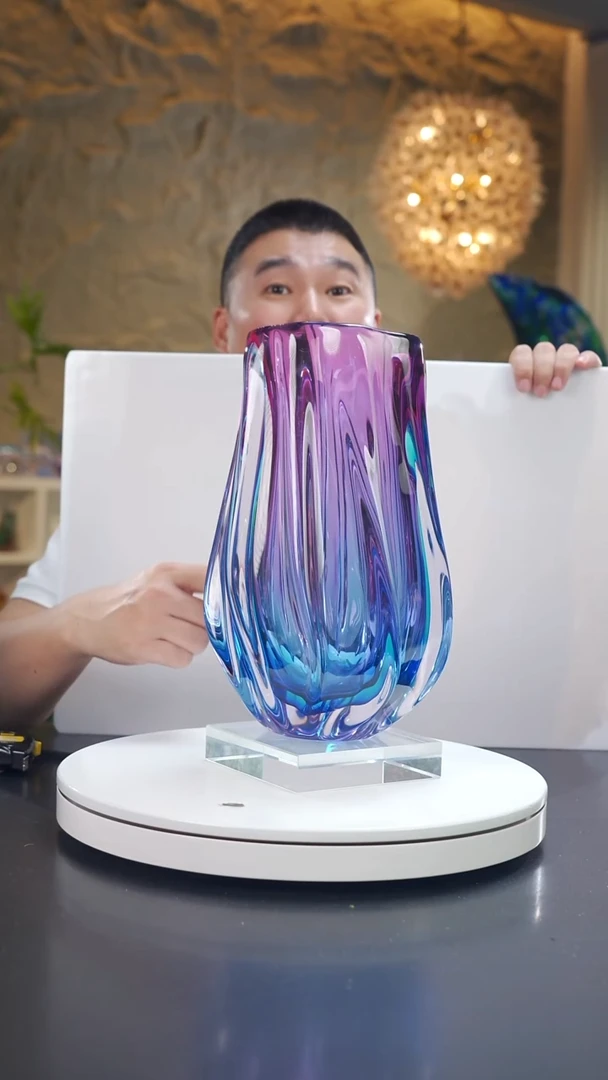 金红蓝波浪设计款花器