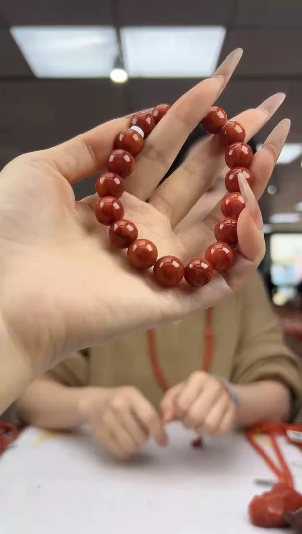 未镶嵌珠串南红玛瑙10.29-12mm（多样式）HS2414002250