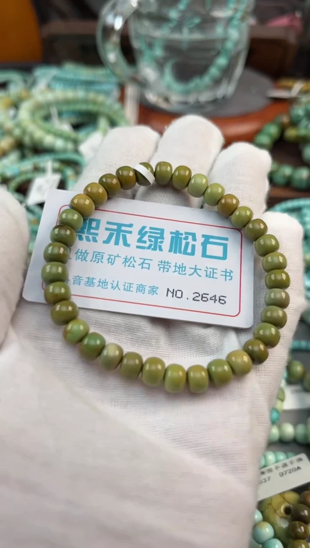 未镶嵌绿松石松石2646