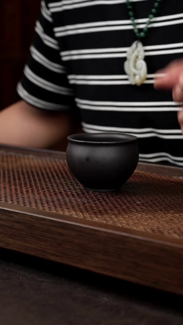 茶壶紫砂黑料圆融杯