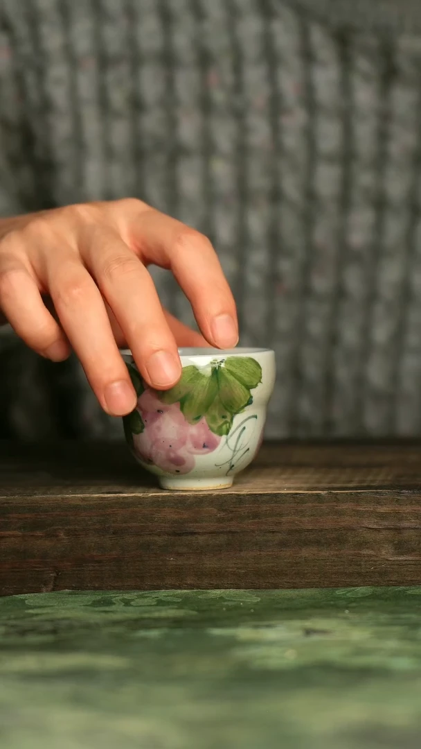 陶瓷青诗集手工手绘瓷器