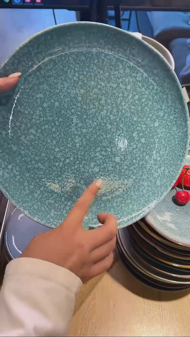 瓷19微瑕 高温釉下彩陶瓷餐具