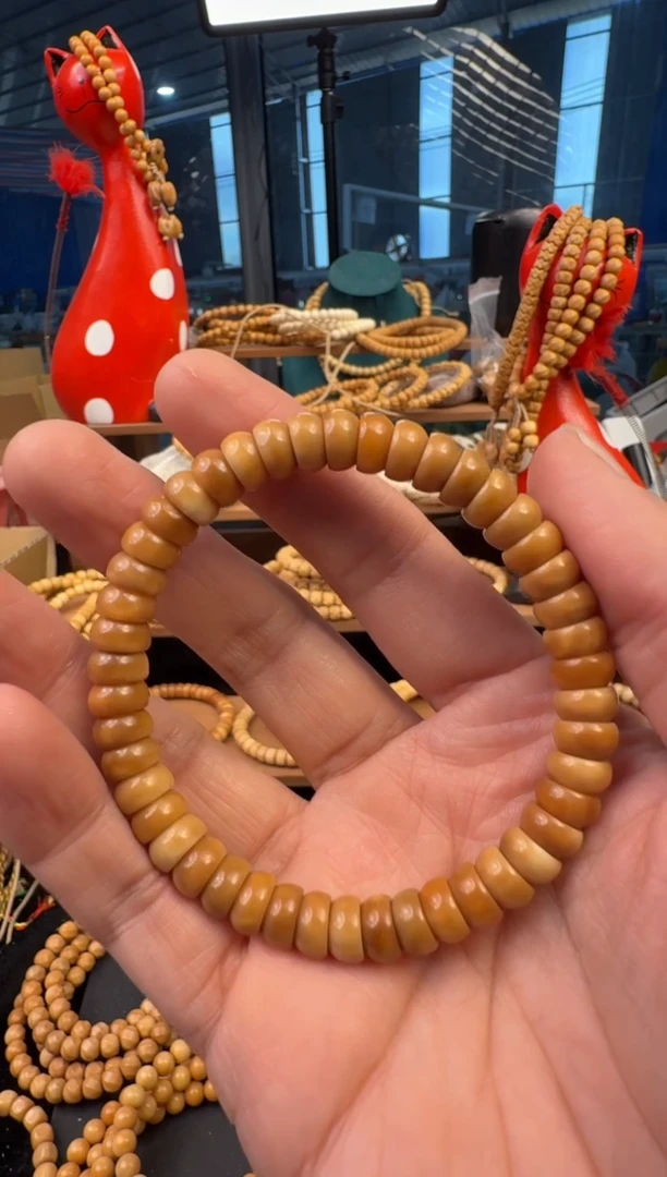 【闪购商品】菩提根/象牙果手串龙脊菩提金饭碗碗藏单圈卡9