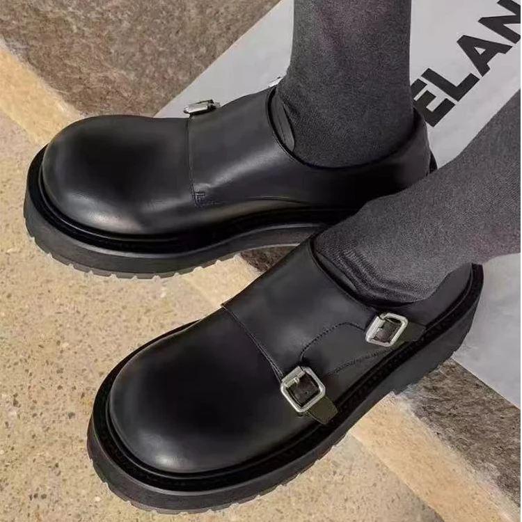 诗歌兰女鞋2025春季新款欧货时尚英伦风百搭显瘦小皮鞋0791-2