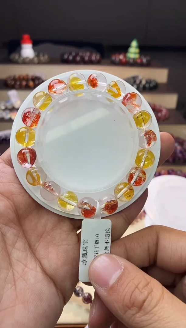 【闪购商品】水晶手链未镶嵌锦鲤胶花单圈10m