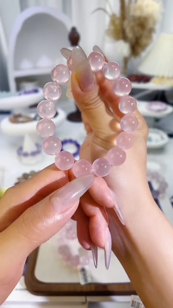 未镶嵌手串水晶粉水晶多样性发其一