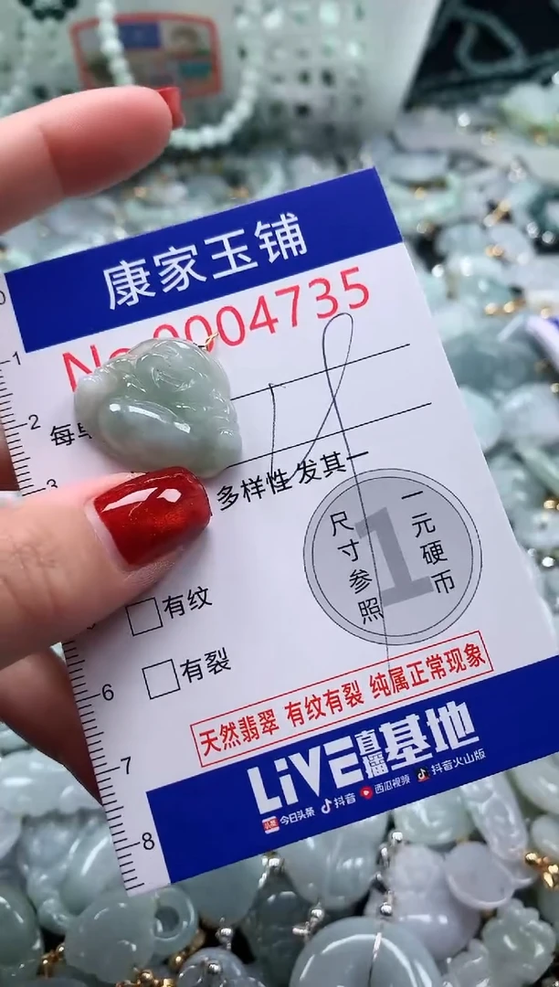 翡翠未镶嵌吊坠(不含链)4735