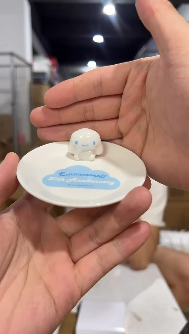 瓷片原盒玉桂狗蘸料碟