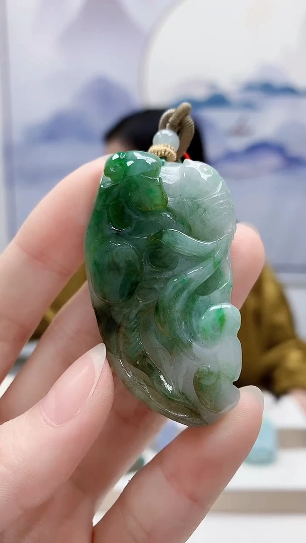 未镶嵌定制翡翠4852ry-毛货挂件224