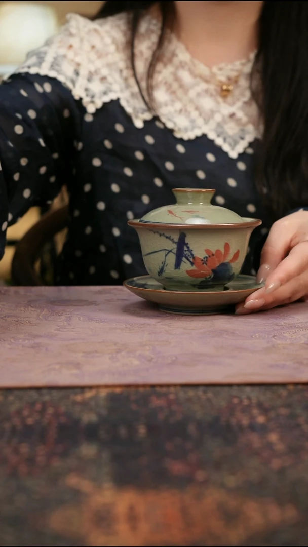 杯景德镇陶瓷杯碗柴烧多人