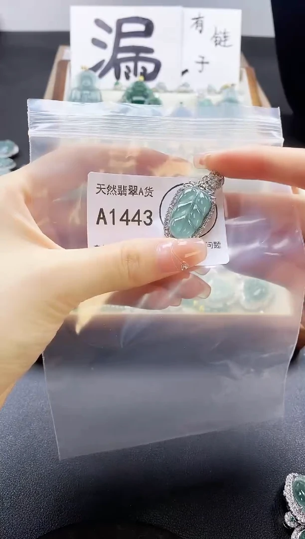 翡翠未镶嵌吊坠(赠链)天然翡翠A货